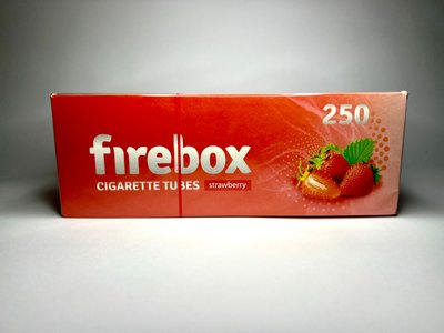 ароматизовані сигаретні гільзи Firebox STRAWBERRY  ( полуниця ) GFS - 250 фото