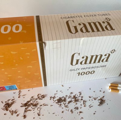 Сигаретные гильзы 8мм GAMA 1000 шт G-1000 фото