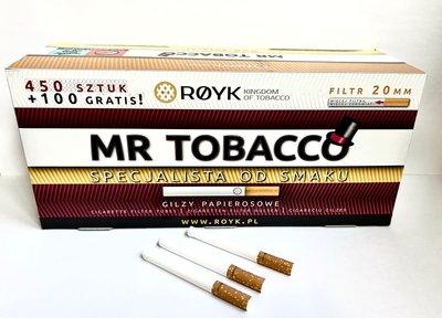 сигаретні гільзи Mr TOBACCO 550 шт  (фільтр 2 см) GM-550 фото